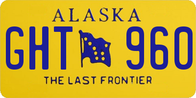 AK license plate GHT960