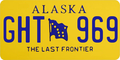 AK license plate GHT969