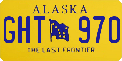 AK license plate GHT970