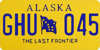 AK license plate GHU045