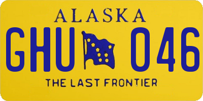 AK license plate GHU046
