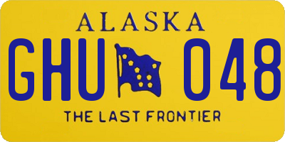 AK license plate GHU048