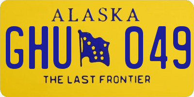 AK license plate GHU049