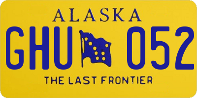 AK license plate GHU052
