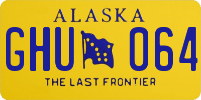 AK license plate GHU064