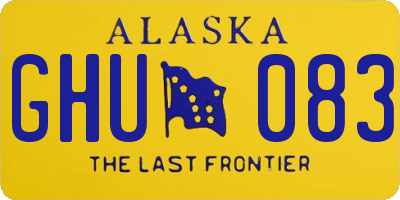 AK license plate GHU083