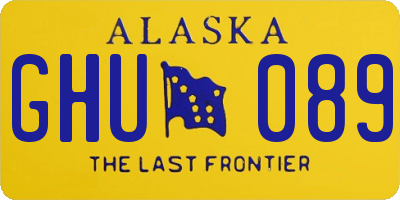 AK license plate GHU089