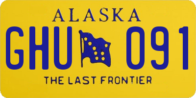 AK license plate GHU091