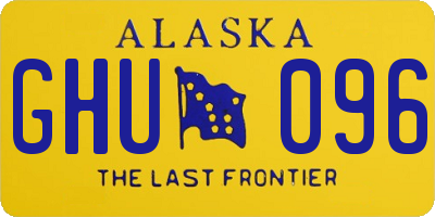 AK license plate GHU096