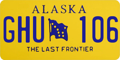 AK license plate GHU106