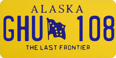 AK license plate GHU108