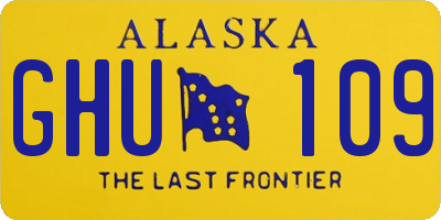 AK license plate GHU109