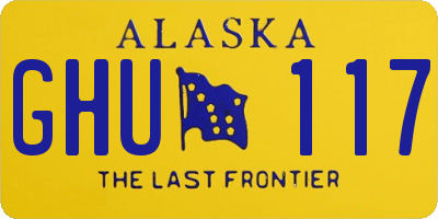 AK license plate GHU117