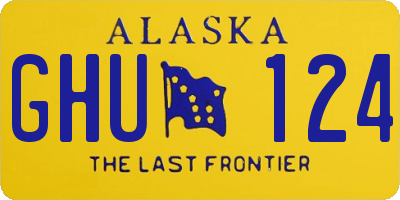 AK license plate GHU124