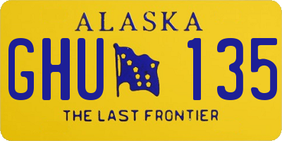 AK license plate GHU135