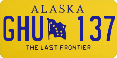 AK license plate GHU137