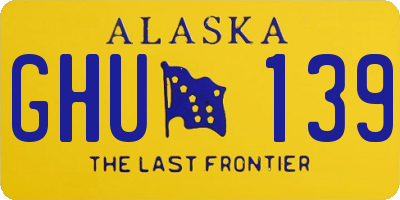 AK license plate GHU139