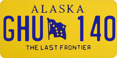 AK license plate GHU140