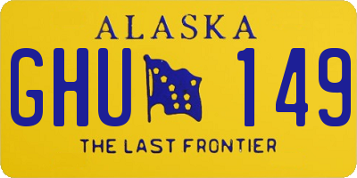 AK license plate GHU149