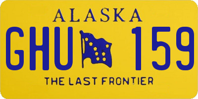 AK license plate GHU159