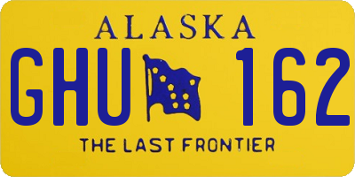 AK license plate GHU162