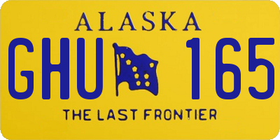 AK license plate GHU165