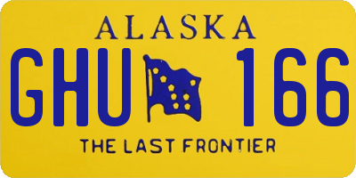 AK license plate GHU166