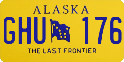 AK license plate GHU176