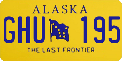 AK license plate GHU195