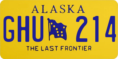 AK license plate GHU214