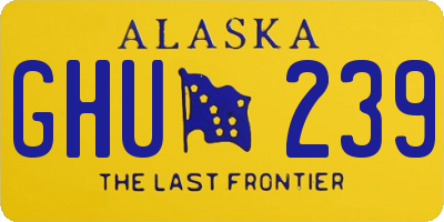 AK license plate GHU239