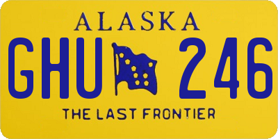 AK license plate GHU246