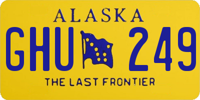 AK license plate GHU249