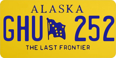 AK license plate GHU252