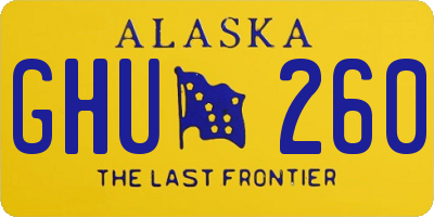 AK license plate GHU260