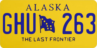 AK license plate GHU263