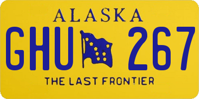 AK license plate GHU267