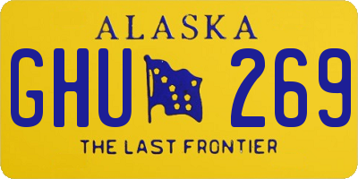 AK license plate GHU269