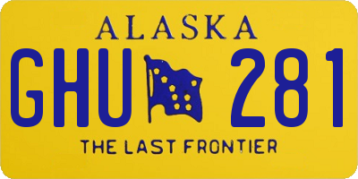 AK license plate GHU281