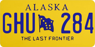 AK license plate GHU284