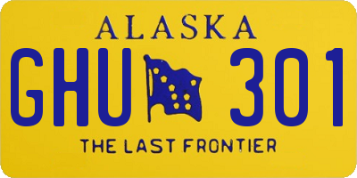 AK license plate GHU301