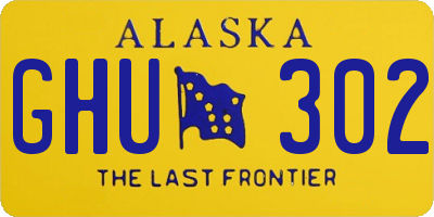 AK license plate GHU302