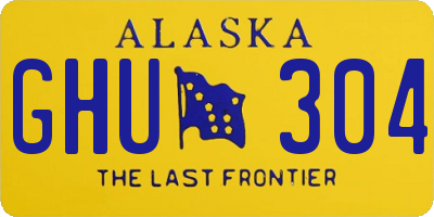 AK license plate GHU304