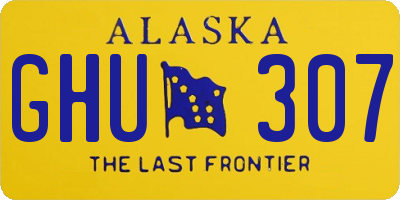 AK license plate GHU307