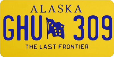 AK license plate GHU309