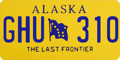 AK license plate GHU310