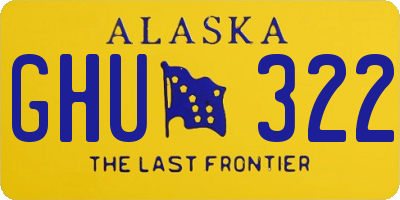 AK license plate GHU322