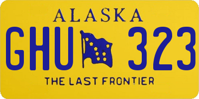 AK license plate GHU323