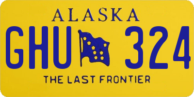 AK license plate GHU324