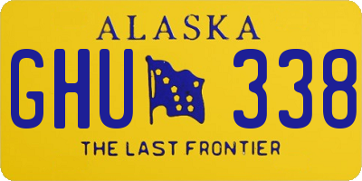 AK license plate GHU338